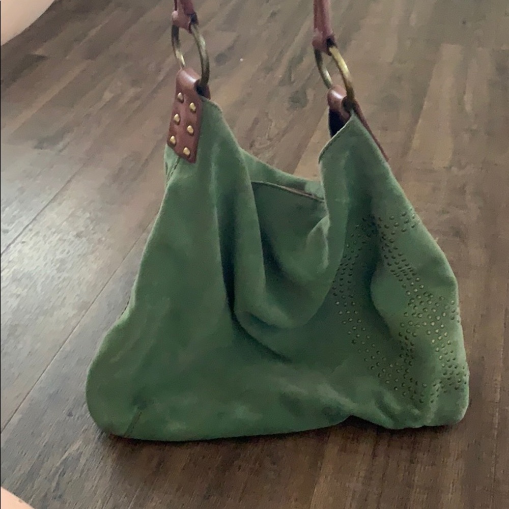 Green lucky brand hobo bag